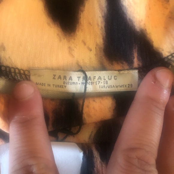 NWT Zara cheetah print blouse with bubble sleeves - Picture 6 of 8